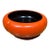 Japanese Lacquerware Bowl/Tea Caddy Persimmon Shape Nishimura Shoun For Sale