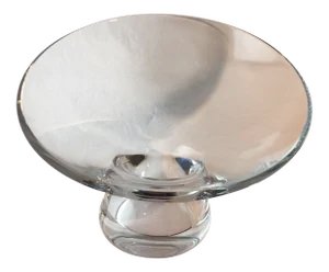 Mid-20th Century Modern Baccarat Crystal Asymmetrical Centerpiece Bowl
