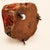 Red Late 19th Century Antique Oriental Carpet Footstool on Porcelain Casters For Sale - Image 8 of 9
