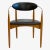 Mid-Century Modern Dan Johnson Walnut and Brass Viscount Chair by Selig For Sale - Image 3 of 7