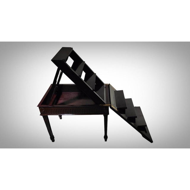 Black Wooden Library Staircase, 1880s For Sale - Image 8 of 18