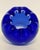 2020s Fenton Cobalt Blue Ruffled Vase – Hand Painted & Signed by J. Cunningham For Sale - Image 5 of 10
