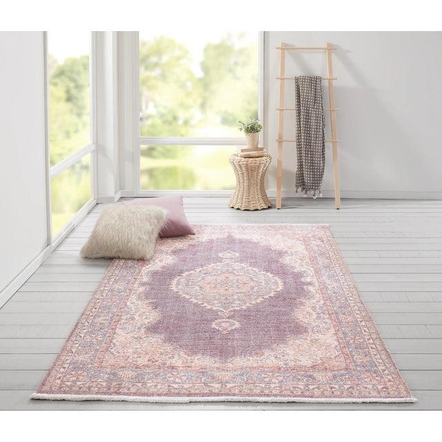 Textile Momeni Helena Saloni Plum 5' X 8' Area Rug For Sale - Image 7 of 9