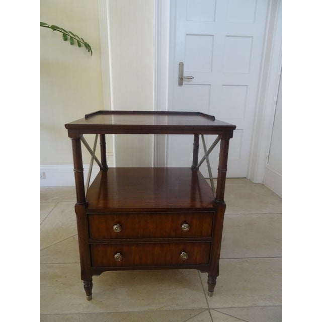 Early 21st Century Pair of Ethan Allen Regency End Tables or Nightstands For Sale - Image 5 of 12