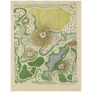 Dutch Garden Design by Gijsbert Van Laar, 1802 For Sale