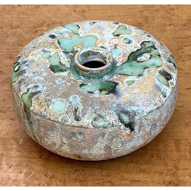 Vintage Abstract Ceramic Vessel For Sale In West Palm - Image 6 of 18