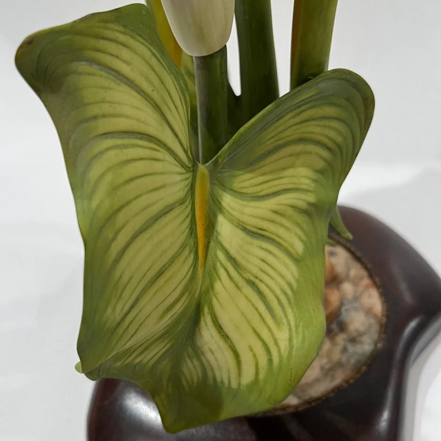 Calla Lily Sculpture - Hand-Painted Porcelain - Cybis Limited Edition 1970s For Sale - Image 4 of 11