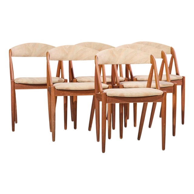 Kai Kristiansen Model 31 Mid Century Danish Teak Dining Chairs - Set of 6 For Sale