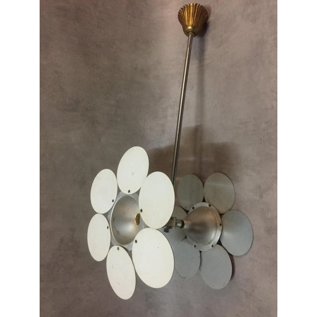 2-Light Daisy Pendant, 1970s For Sale - Image 6 of 8