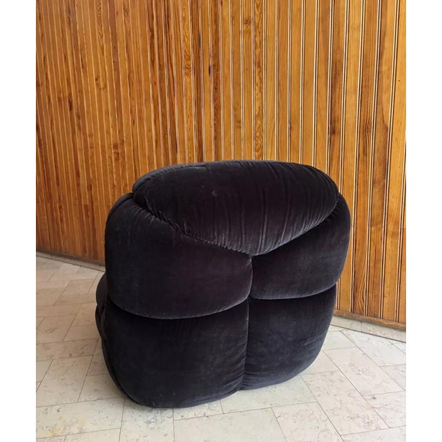 Lago armchairs by Marc Held, Atelier Dunlopillo, circa 1970. Two armchairs available with the option to purchase a...