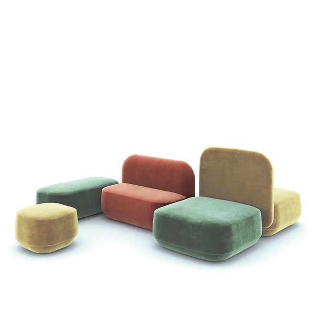 Textile Rubik L Pouf by Mambo For Sale - Image 7 of 10