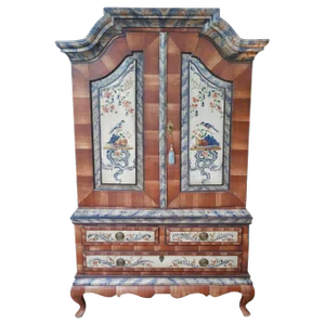 Late 18th Century Scandinavian Painted Wardrobe