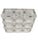 Mid 20th Century Art Deco Revival Geometric Glass Flush Mount /Ceiling Pendant W/ Nickeled Clips For Sale - Image 10 of 16