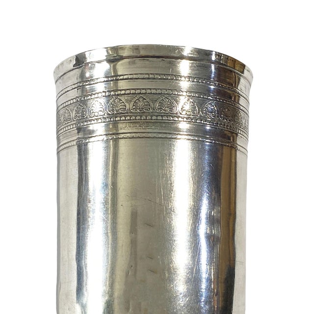 19th Century 1930s Old Coin Silver Beaker For Sale - Image 5 of 8