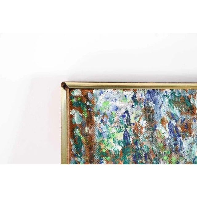 Mid Century Modern, Abstract Woods Colorful Painting For Sale - Image 4 of 7