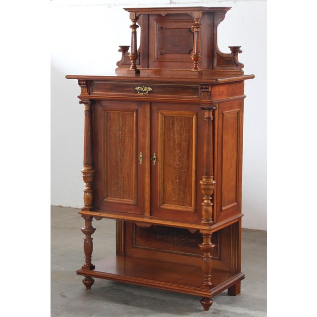 Antique Danish Cabinet in Mahogany, 1890s For Sale - Image 12 of 15