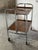 Metal Two-Tier Rosewood Foldable Bar Cart German Mid-Century Modern 1970s For Sale - Image 7 of 10
