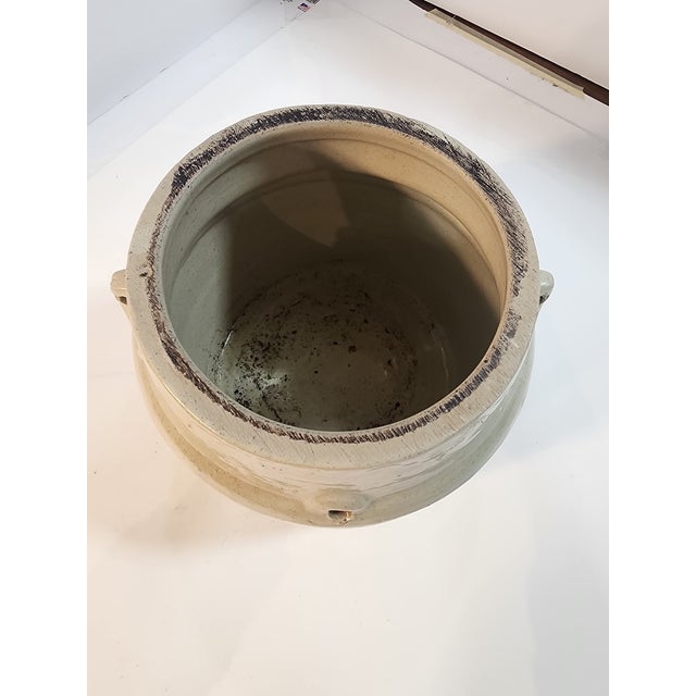 American Gorgeous Antique Stoneware Crock For Sale - Image 3 of 8