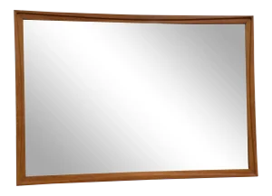 1950s Mid-Century Light Walnut Mirror