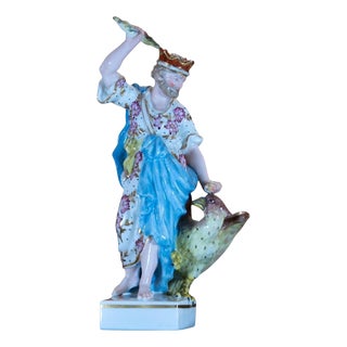 Antique Classical Mythological Porcelain Figure of Jupiter For Sale