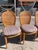 Tan Faux Bois French Style Dining Side Chairs With Cain Backs and Rush Seats - Set of 4 For Sale - Image 8 of 8