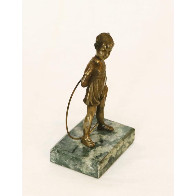 Art Deco Art Nouveau Bronze Figurine, 1915 For Sale - Image 8 of 9