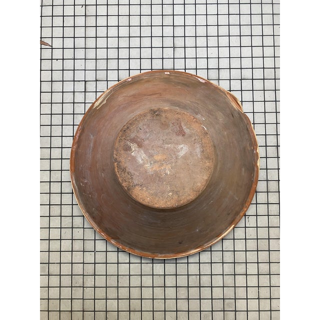 1950s Vintage French Glazed Terracotta Tian Bowl, 1950s For Sale - Image 5 of 6