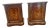 Grand Tour 1960s Heritage Grand Tour Curved Walnut Nightstands End Tables Cabinet, Shelf Set of Two For Sale - Image 3 of 12