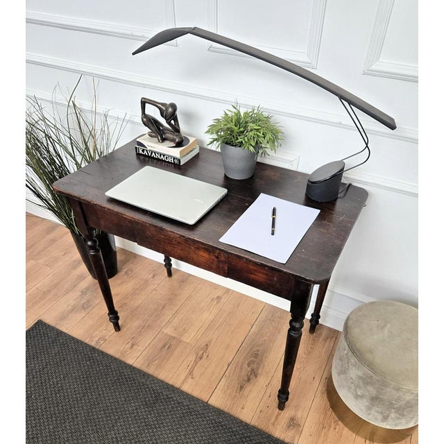 Antique Italian Walnut Desk, 1890s For Sale - Image 6 of 11