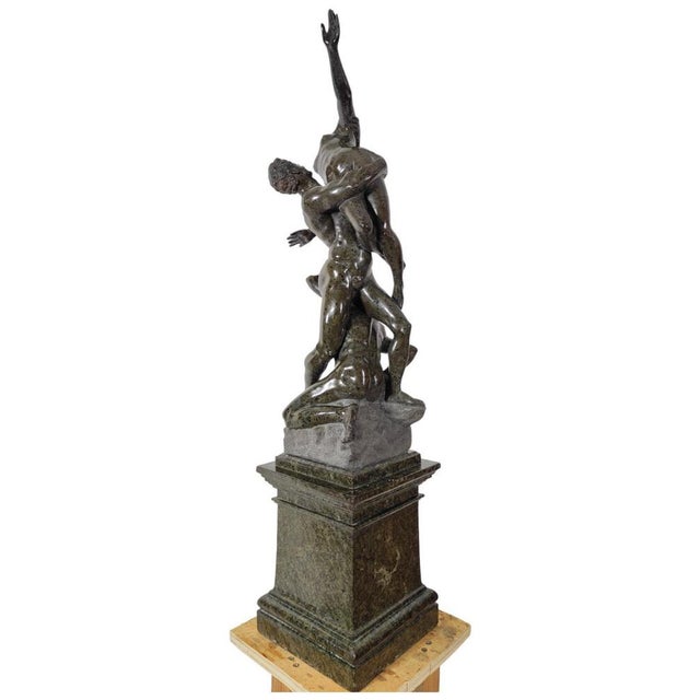 Abduction of Sabine, 19th Century, Serpentine Sculpture For Sale - Image 4 of 14