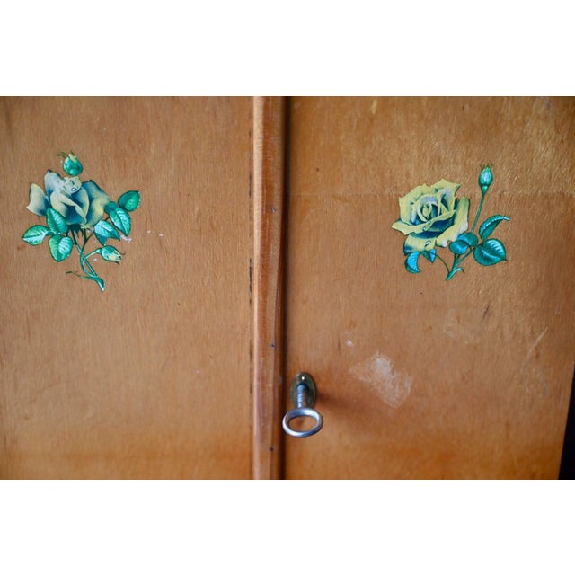 Brown Small Vintage Bohemian Wall-Mounted Pharmacy Cabinet, 1960s For Sale - Image 8 of 11