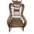 Late 19th Century Heywood Wakefield Platform Wicker Rocking Chair in Original Form For Sale
