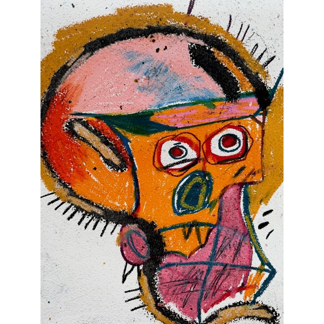 Jean Michel Basquiat Jean-Michel Basquiat (1960–1988) – Untitled, 1982, Museum Exhibition Poster For Sale - Image 4 of 6