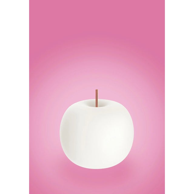 Mid-Century Modern Large 'Kushi' Opaline Glass and Copper Table Lamp for Kdln For Sale - Image 3 of 13