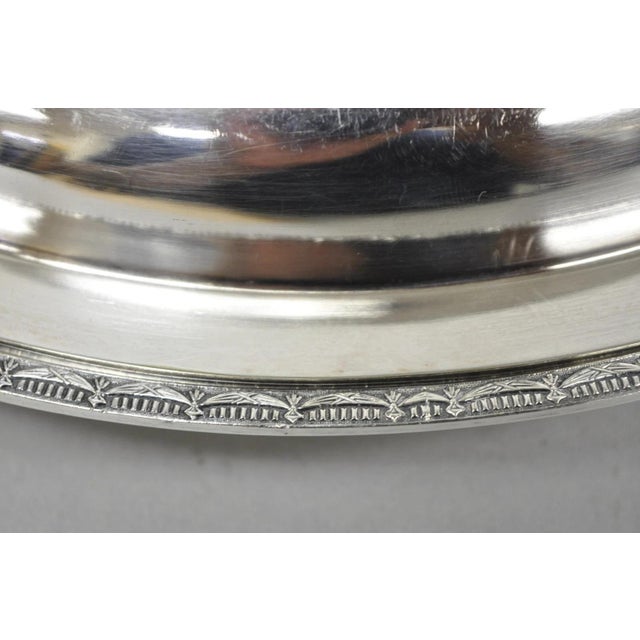 Vintage T&t Silver Plated Victorian Oval Vegetable Serving Platter W/ Drapes For Sale In Philadelphia - Image 6 of 16