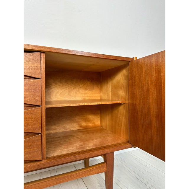 Large Mid-Century Minimalistic Teak Sideboard, 1960s For Sale - Image 9 of 16