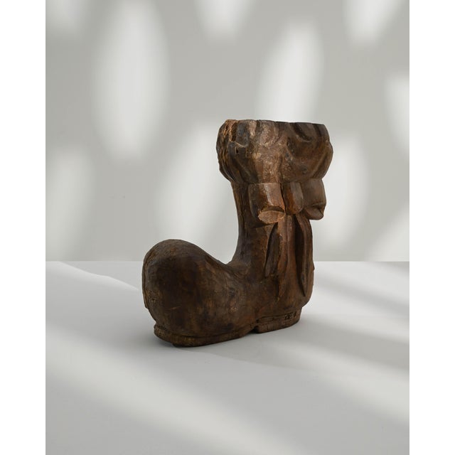 20th Century French Carved Wooden Boot Decoration For Sale - Image 18 of 18