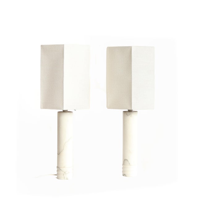 Swedish Marble Model B-10 Table Lamps by Bergboms, 1960s, Set of 2 For Sale - Image 4 of 8