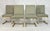 Mid-Century Modern Set of 4 1980s igned Charles Hollis Jones Lucite & Brass Dining Chairs, Metric Line For Sale - Image 3 of 18