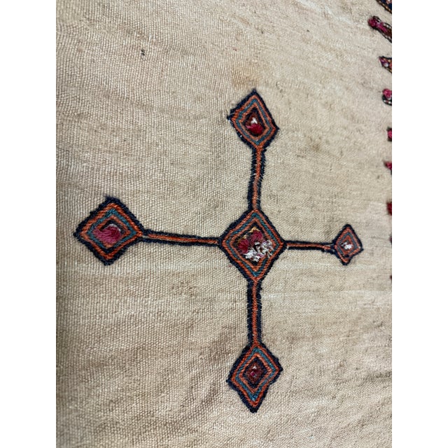 2ft 8in × 7ft 8in Iranian Sumak Kilim Runner For Sale - Image 10 of 12