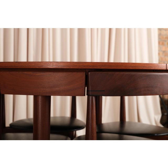 Vintage Hans Olsen Roundette Dining Set for Frem Røjle, Expandable to 6 Seats For Sale - Image 15 of 18