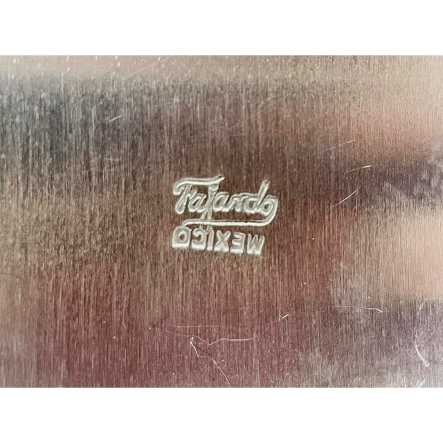 1960s Los Fajardo Taxco Toucan Pitcher Malachite Silver Plate For Sale - Image 18 of 18