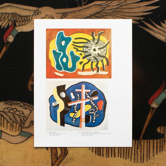1990 After F. Leger "Composition" and "Still Life With Ropes", Full-Color Parisian Print For Sale - Image 10 of 11