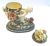Ceramic Antique French Barbotine Majolica Cherub & Floral Urn Jar For Sale - Image 7 of 11