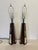 These Mid-Century Modern/Hollywood Regency pyramid mirrored glass panelled table lamps are just a stunning pair for the...