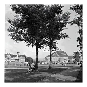 Friedrichsplatz Square at the Inner City of Kassel, Germany, 1937, 2021