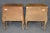 Early 20th Century Pair of Italian Bombe Parquetry 3 Drawer Nightstands For Sale - Image 5 of 14