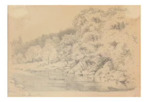 On the Cree, 19th Century, Watercolor on Paper