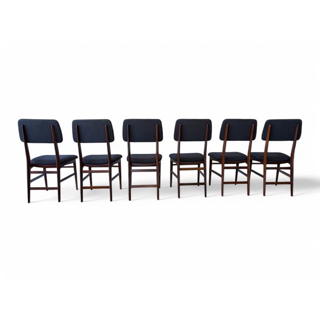 Dining Chairs attributed to Edmondo Palutari for Dassi, Italy, 1960s, Set of 6 For Sale - Image 3 of 11