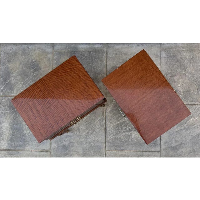 Vintage Wood Nightstands, 1970s, Set of 2 For Sale - Image 9 of 12